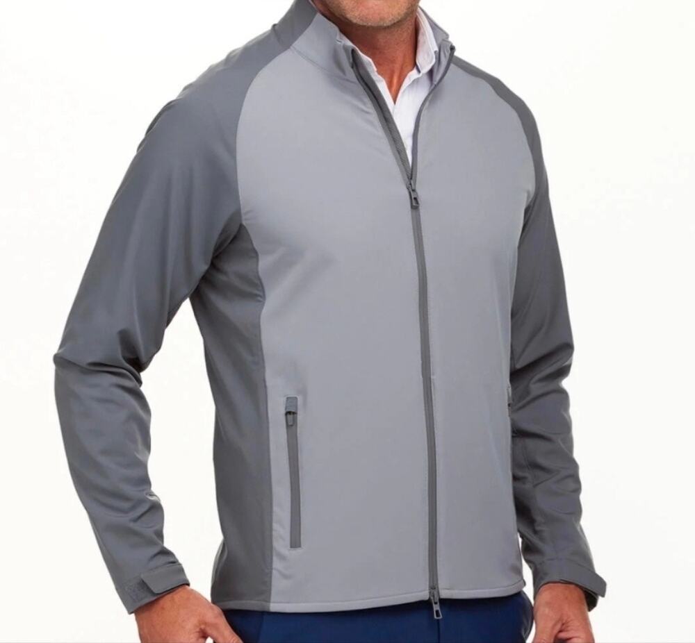 Holderness & Bourne Men's The Hyde Golf Jacket Gray Slate Med Golf Performance